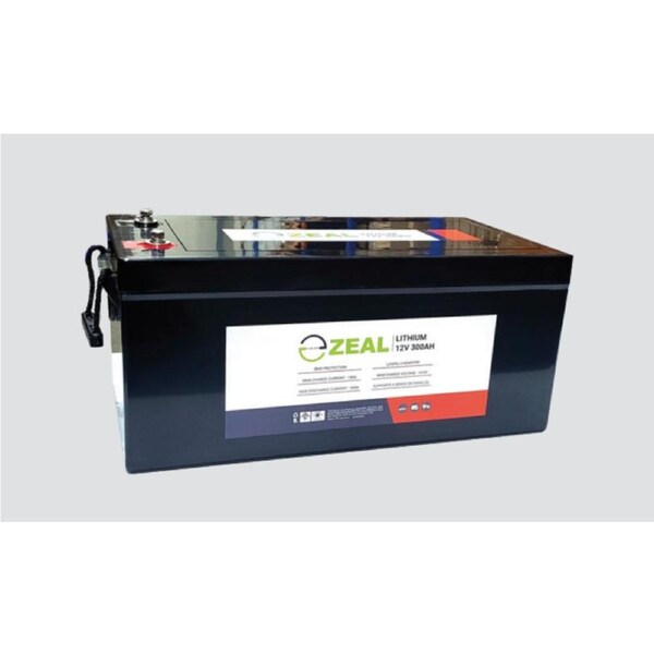 Zeal 12V 300Ah LiFePO4 Lithium Battery