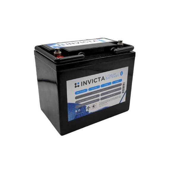 Invicta 12V 40Ah Lithium Battery with Bluetooth
