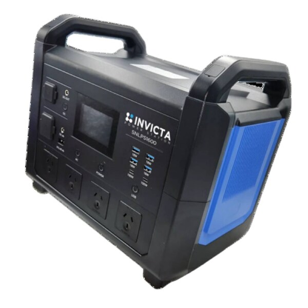 Invicta 1600W Lithium Power Station 1485Wh - (12V 116Ah)