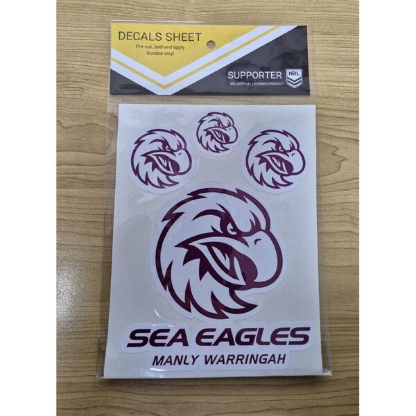 NRL Logo Decal Sheet - Manly Sea Eagles - Stickers - Sticker