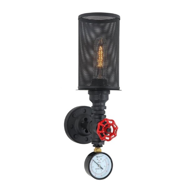 VENETO Black Iron Interior Surface Mounted Wall Light- 1LT