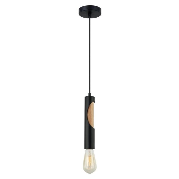 IDA Interior Tube Pendant Light- Black