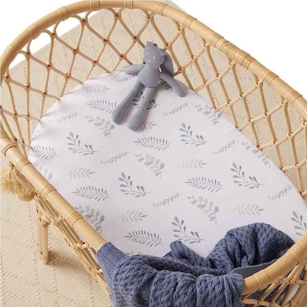 Snuggle Hunny Wild Fern Organic Bassinet Sheet / Change Pad Cover