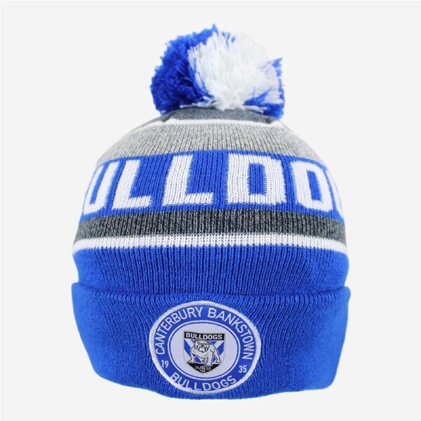 Canterbury Bulldogs NRL Tundra Pom Pom Knit Beanie Hat
