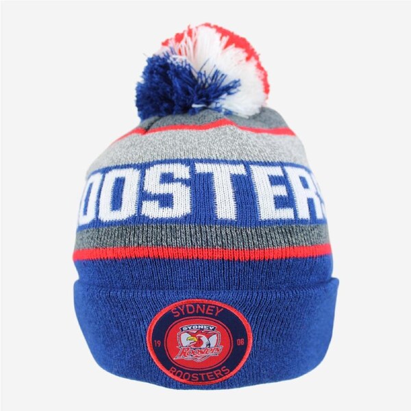Sydney Roosters NRL Tundra Pom Pom Knit Beanie Hat