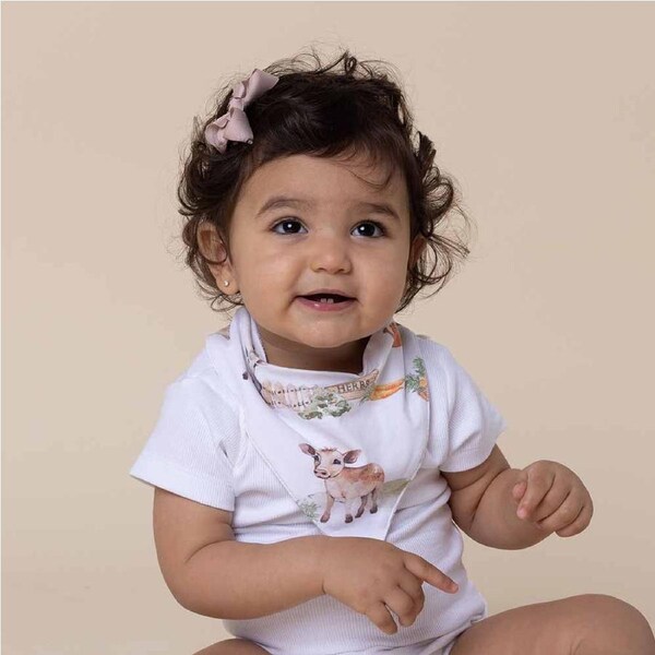 Snuggle Hunny Farm Organic Dribble Bib