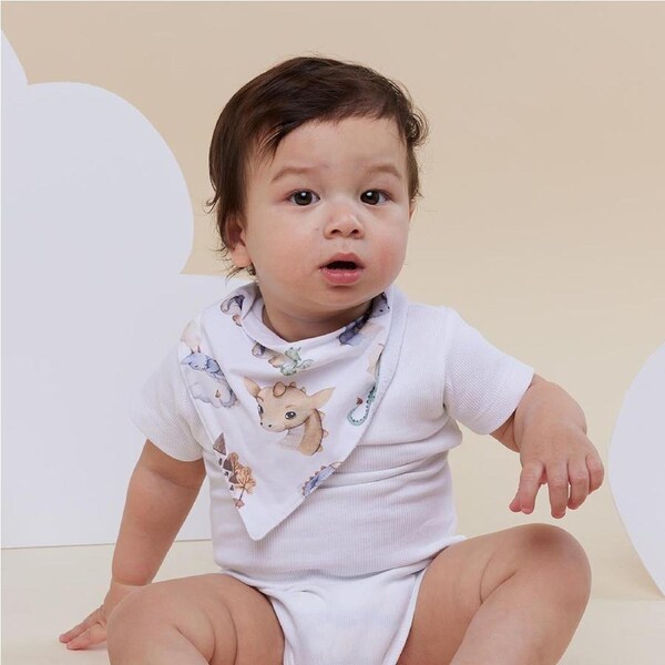 Snuggle Hunny Dragon Organic Dribble Bib