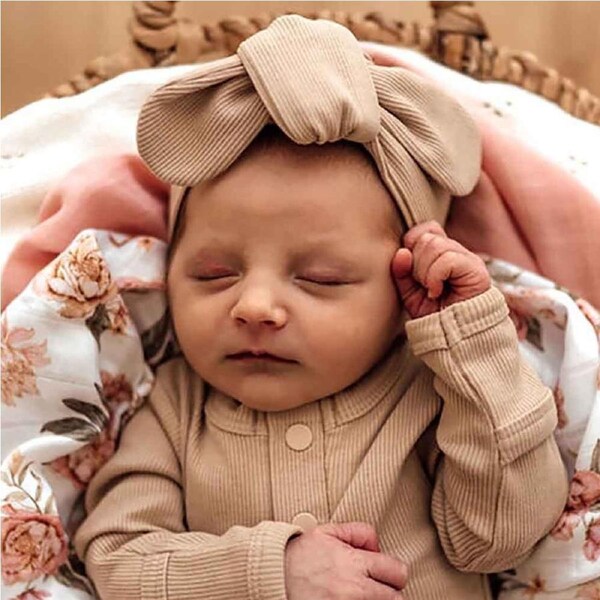 Snuggle Hunny Pebble Ribbed Organic Topknot