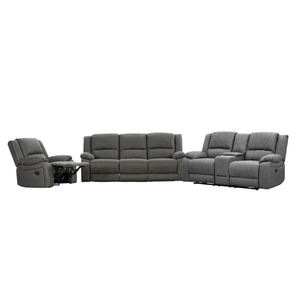 Anderson 1+2+3 Seater Fabric Electric Recliner Sofa Lounge Chair Set Latte