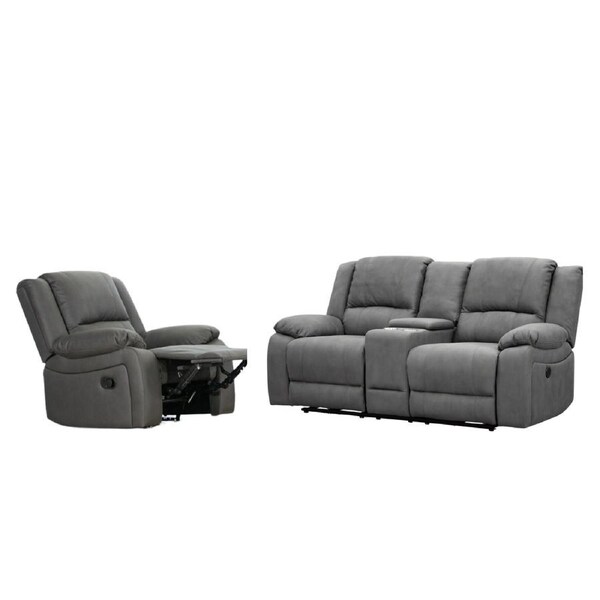 Anderson 1+2 Seater Fabric Electric Recliner Sofa Lounge Chair Set Latte