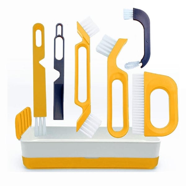 1 Set Groove Gap Cleaning Tools Door Window Track Cleaning Brush Crevice Cleaner