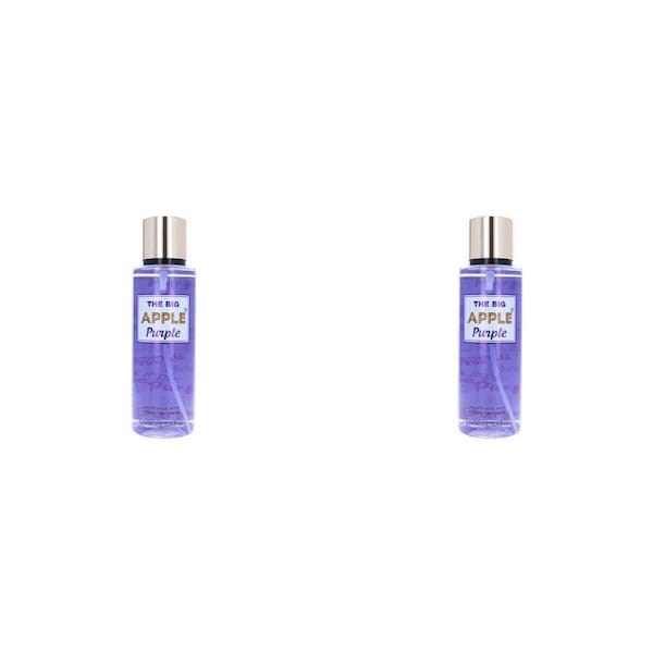 2PK The Big Apple Purple 250ml Mist Spray Women's Body Floral Scented Fragrance