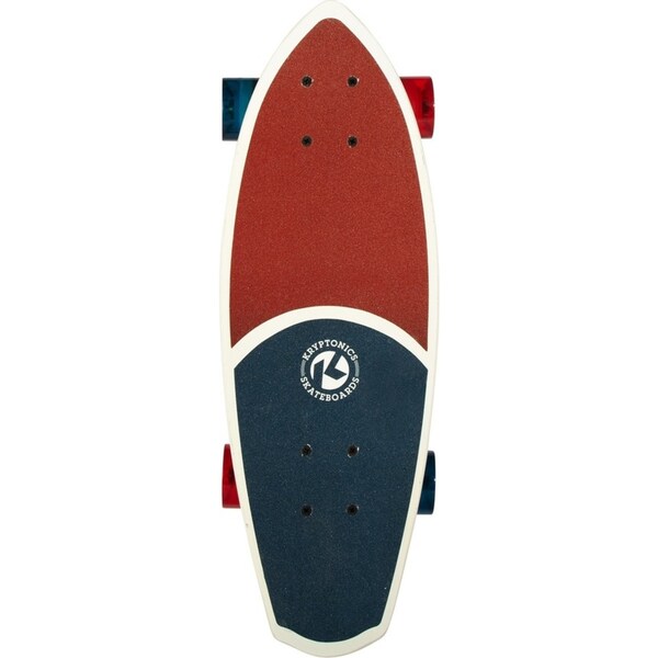 Kryptonics 23-inch Skateboard Mini Fat Cruiser Board - Liberty Blue