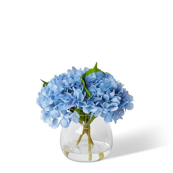 E Style Artificial Home Decor Hydrangea Flowers - Alma Vase - 28 x 28 x 25cm