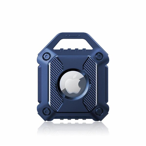 Midnight Blue Apple AirTag Protective Case Waterproof TPU Cover Air Tag Tracker Loop Holder