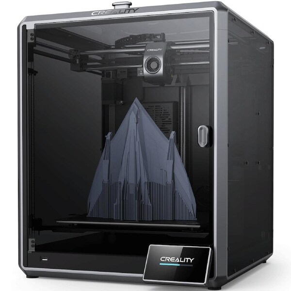 Creality K1 MAX 3D Printer Upgrade with 600mm/s Printing Speed, 300°C High-Temperature Nozzle, Direct Extruder Hands-Free Auto Leveling Dual Z Axes Stable Cube Frame- Print Size: 300 x 300 x 300mm