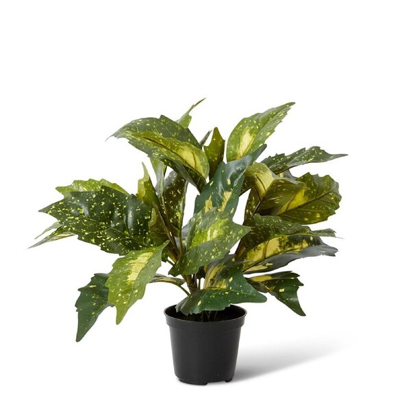 E Style Artificial Acuba Bush Plant Pre-Potted Home Decor - 38 x 38 x 35cm