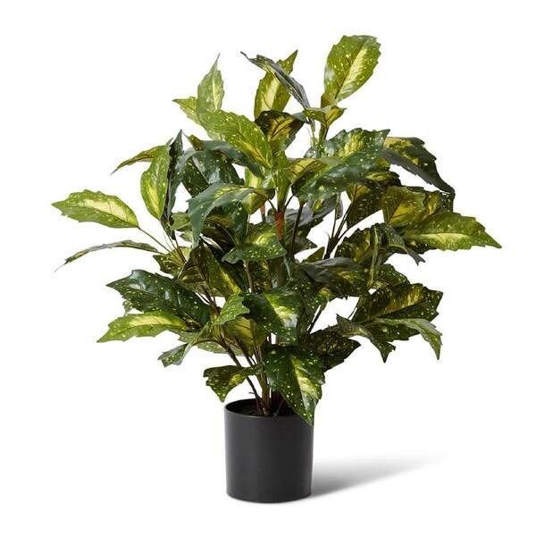 E Style Artificial Acuba Bush Plant Pre-Potted Home Decor - 52 x 52 x 64cm