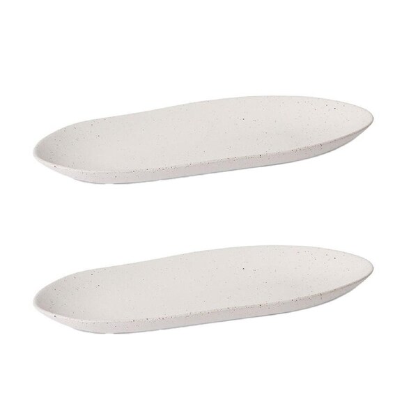 2x E Style Matias Home Decorative Long Display Storage Tray - 29 x 14 x 3cm