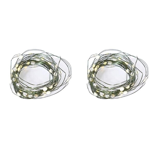 2x E Style Luminous Warm Bright Garden Fairy String Lights (Outdoor) - 6m