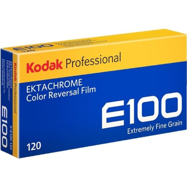Kodak Film Ektachrome E100 Color Reversal Film (120 Roll Film, 5-Pack)