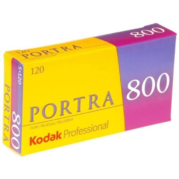 Kodak Film Portra 800 Color Negative Film (120 Roll Film, 5-Pack)