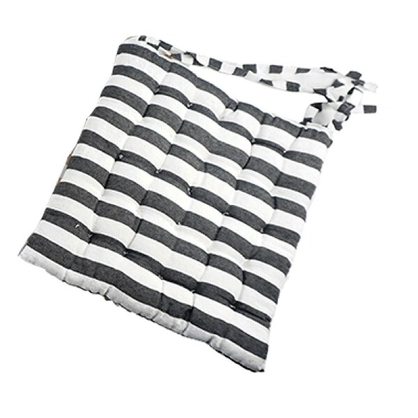 Unigift 40x40cm Chair Cushion With Ties Striped Assorted Dining/Lounge Decor