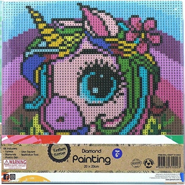 Krafters Korner Kids Themed Diamond Painting Creative Kids Craft Set Asstd 6+