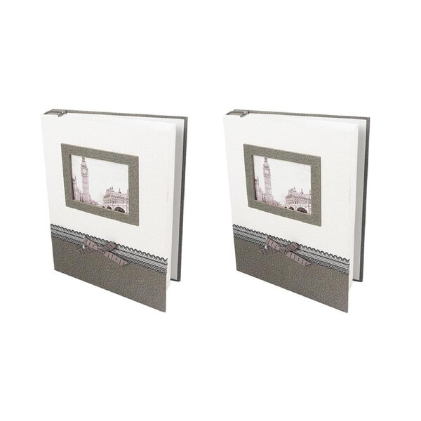 2x Unigift 200 Pocket Photo Album With Case Storage Book 6x4 Inch Home Decor