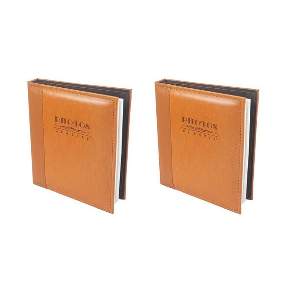 2x Unigift 160 Pocket 6x4 Inch Classic Photo Storage Album Book Keepsake