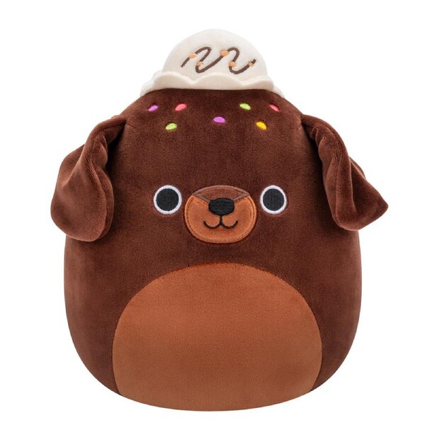 Squishmallows Hybrid Sweets Rico the Chocolate Brownie Labrador Dog 7.5 inch Plush