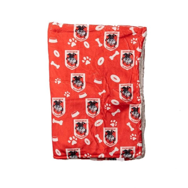 The Stubby Club St. George Illawarra Dragons NRL Themed Durable Dog/Cat Blanket