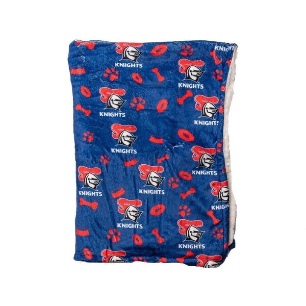 The Stubby Club Newcastle Knights NRL Themed Durable Dog/Cat Pet Bed Blanket