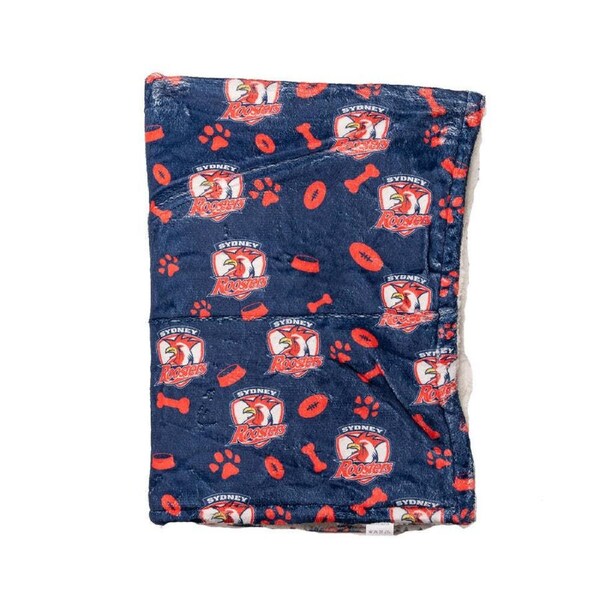 The Stubby Club Sydney Roosters NRL Themed Durable Dog/Cat Pet Bed Blanket