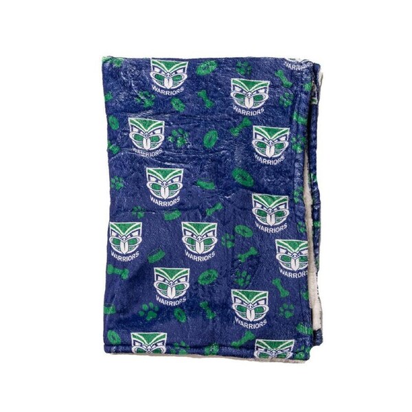 The Stubby Club New Zealand Warriors NRL Themed Durable Dog/Cat Pet Bed Blanket