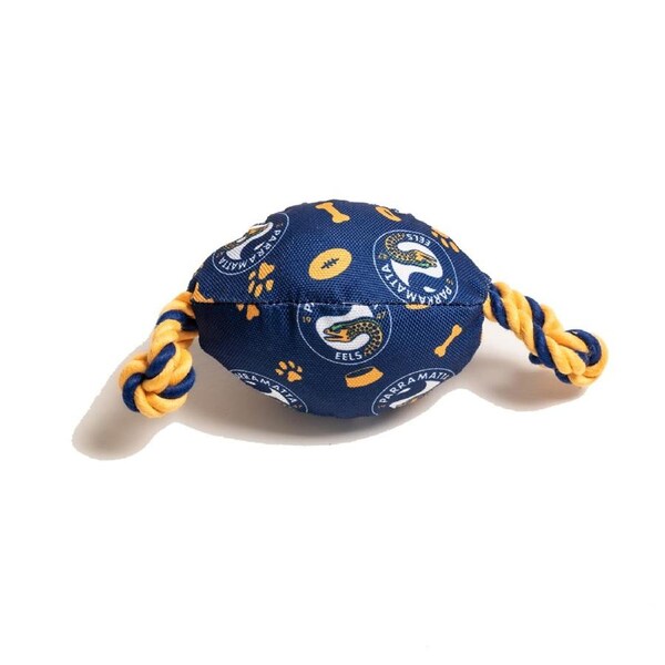 The Stubby Club Parramatta Eels NRL Themed Durable Dog/Cat Pet Chew Toy