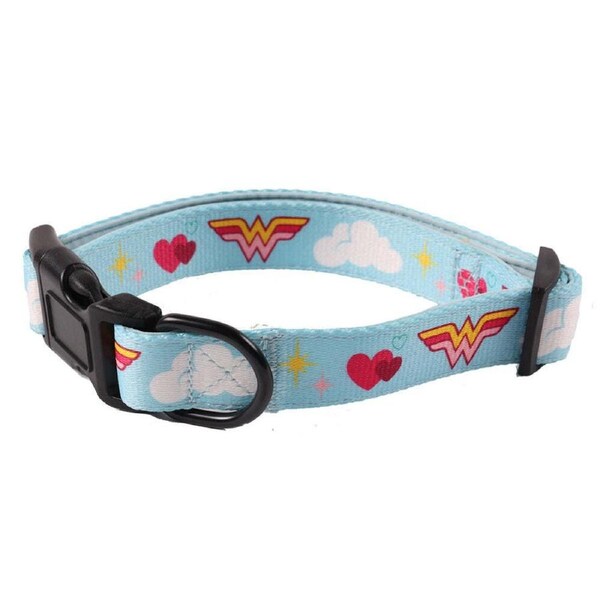 The Stubby Club Wonder Woman Pet Dog Large Collar Buckle Strap Neck Accessory