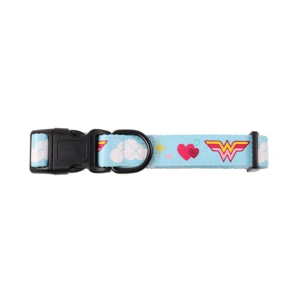 The Stubby Club Wonder Woman Small Pet Dog Collar Buckle Strap Neck Accessory