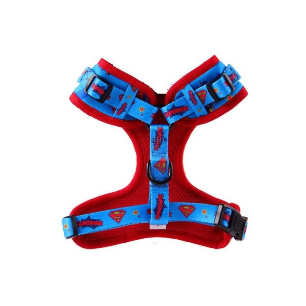 The Stubby Club Superman Adjustable XL Pet Dog Breathable Mesh Vest/Harness