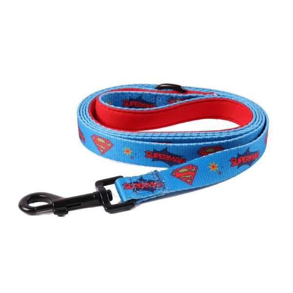 The Stubby Club Superman Pet 150cm Dog/Puppy Walking Recall Lead/Leash Strap
