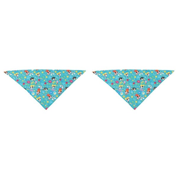 2x The Stubby Club Powerpuff Girls Large Dog Pet Bandana Neck/Collar Accessory
