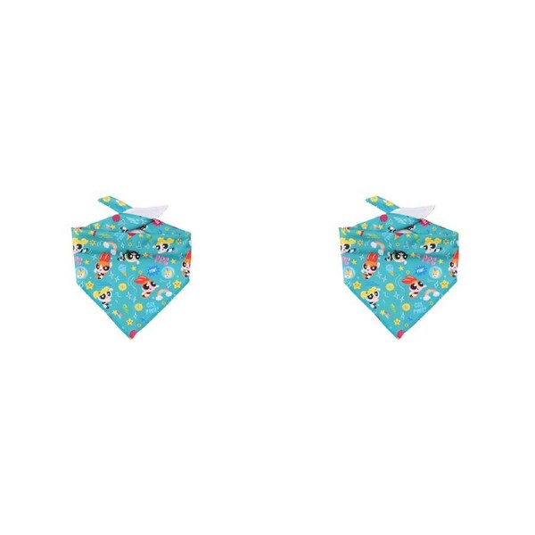 2x The Stubby Club Powerpuff Girls Small Dog Pet Bandana Neck/Collar Accessory