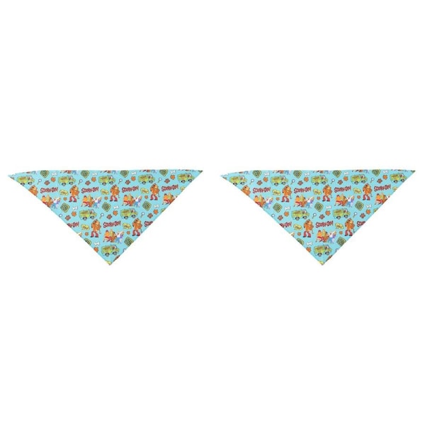 2x The Stubby Club Scooby-Doo Dog Sml Pet Bandana Triangle Neck/Collar Accessory