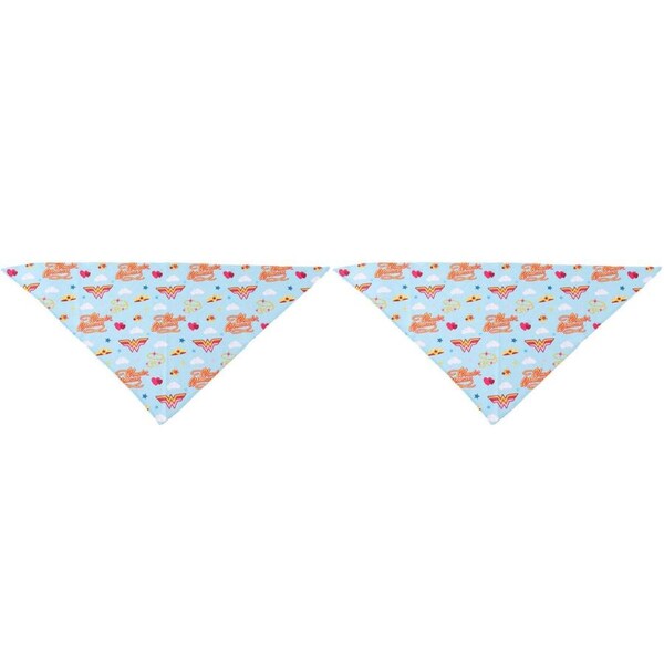 2x The Stubby Club Wonder Woman Dog/Puppy Small Bandana Triangle Neck Accessory