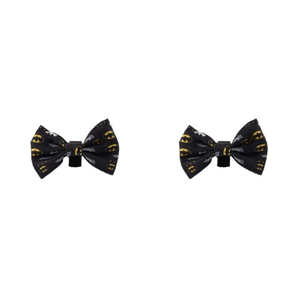 2x The Stubby Club Batman Accessory Dress Up Pet Dog Bowtie/Ribbon Neck/Collar