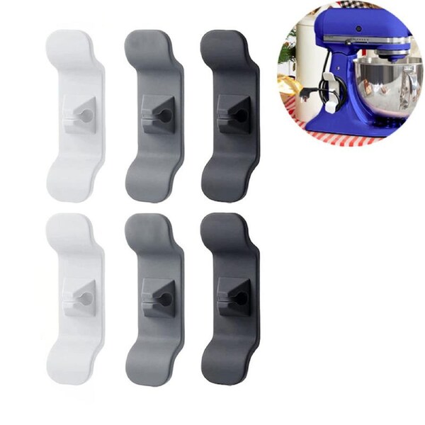 Catzon 6 Pcs Appliance Cord Organizer Stick On Usefull Kitchen Gadgets