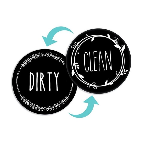 Catzon Dishwasher Magnet Clean Dirty Sign Easy to Read for Kitchen Decor-2