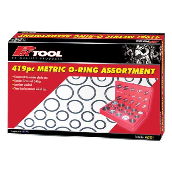 Pk Tools Metric O-Ring Assortment 419pc Set
