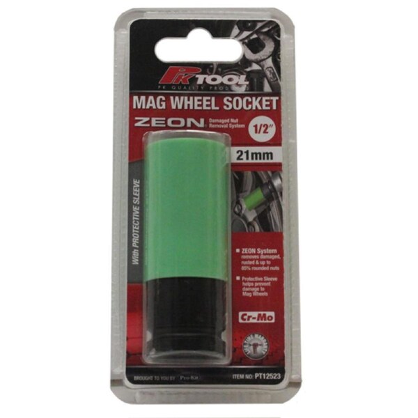 PK Tools 1/2" Impact Mag Wheel Socket 21mm w/Zeon System