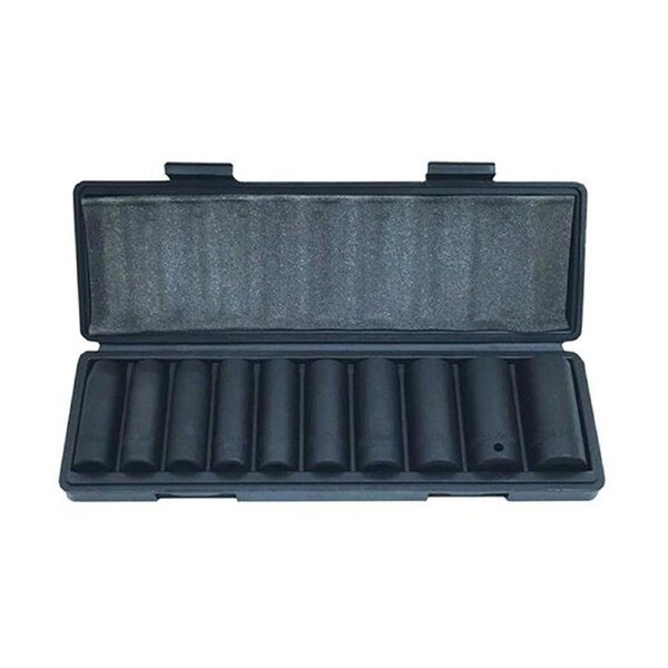 PK Tools 1/2"dr Deep Wall Impact Socket Set 11 - 24mm Metric Cr-V